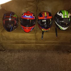 Mens Size  LARGE Motorcycle Helmets