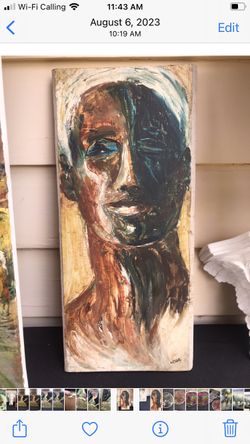 ART Painting Oil on Board ORIGINAL signed Vintage 