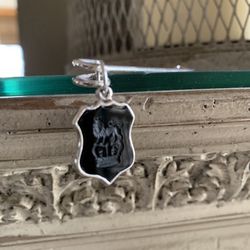 Sterling Silver / Black Onyx Juicy Charm Pin