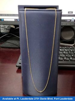 Chain - Yellow Gold 14k (.585) 1.2 grams 18 inch