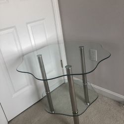 Two Layers Of Thick Glass Table 