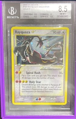 Rayquaza Bgs 8.5 Gold star Pokemon
