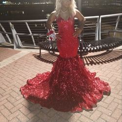 Size Medium Red Prom Dress 200$ JAX FL🌴