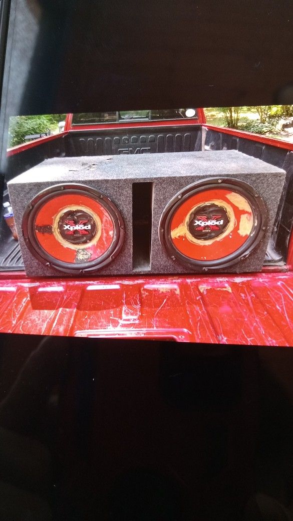 Excellent Working Dual 15" Sony Xplod Subs In The Box