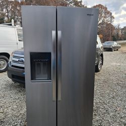 Stainless Whirlpool Refrigerator 