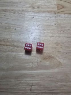 Red Dice valve caps