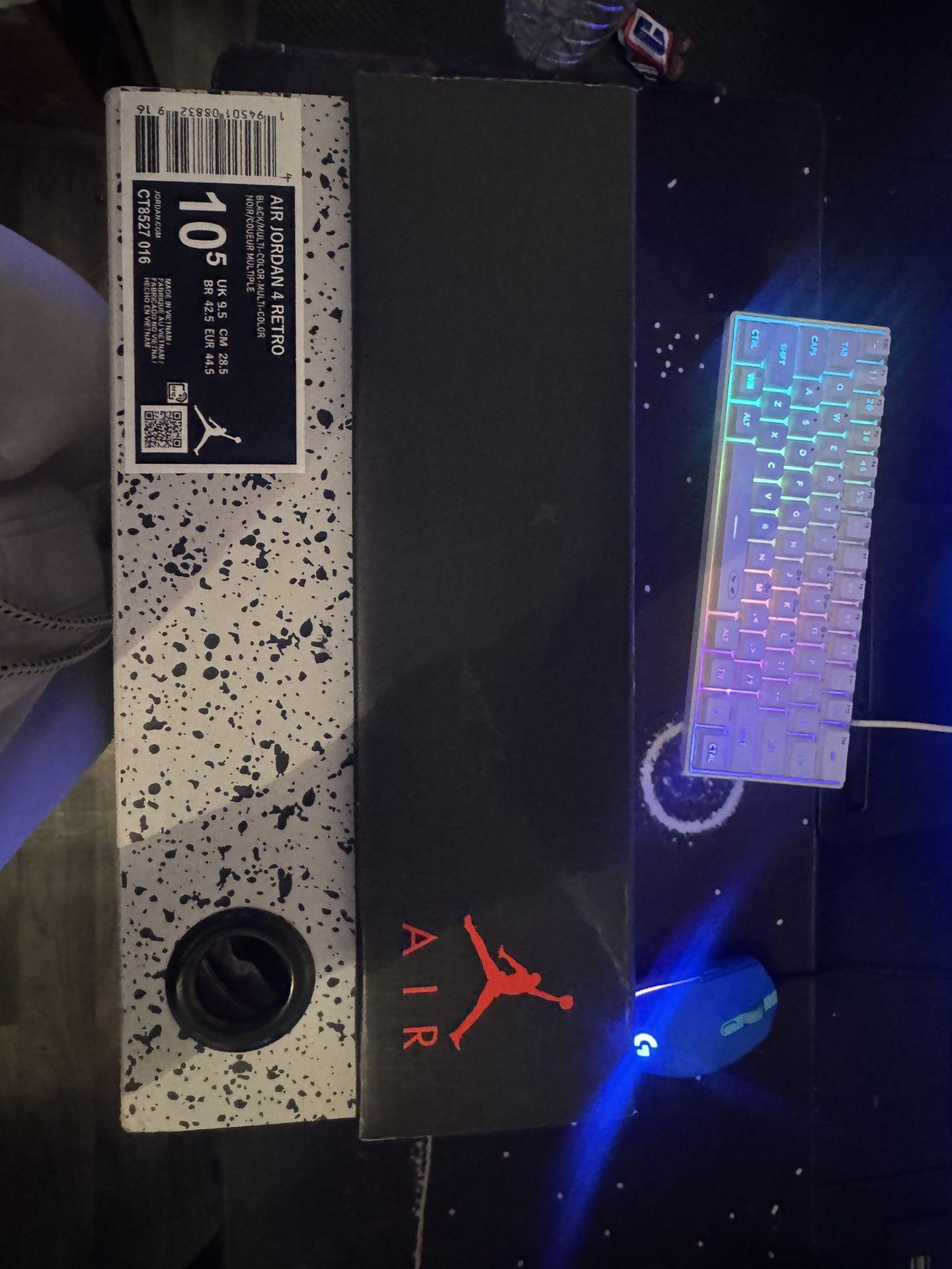 Jordan 4 Retro Red Thunder Size 10.5 Men Replica