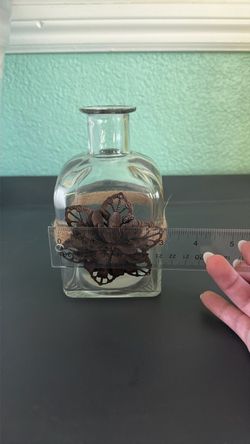 Glass bottle decor