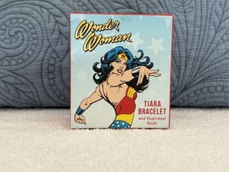 Wonder Woman Tiara Bracelet and Illustrated Book