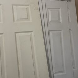 Doors - White Hollow core 6-Panel Door Slabs 
