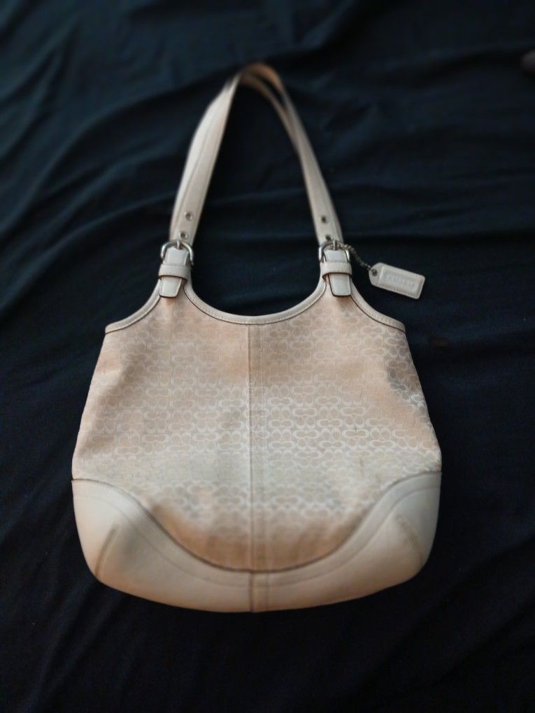 Vintage Coach Mini Signature Slim Hobo Bag