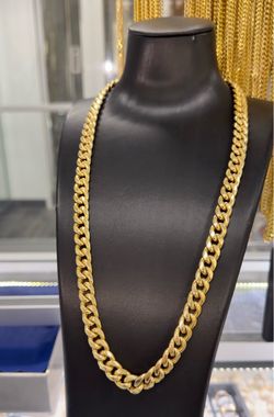10KT 11MM 27 inch Cuban Chain