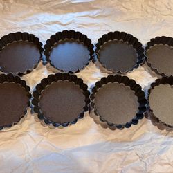 NEW! 8 Mini Tartlet Pans - 4”