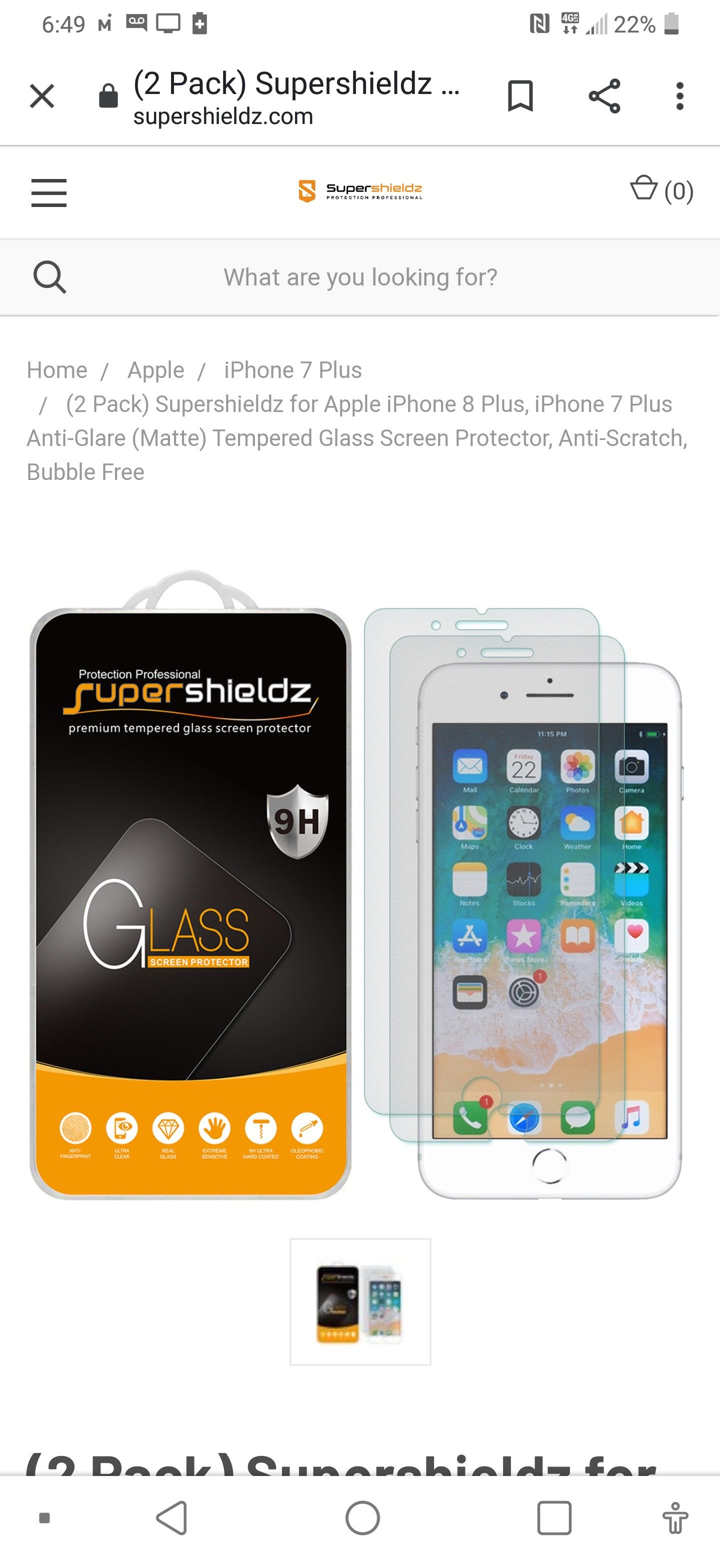 Iphone 7 Plus 5.5" glass