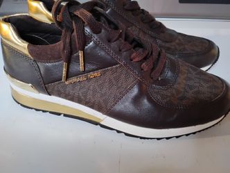 Michael Kors Brown Signature Sneakers