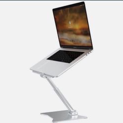 Laptop Stand Smart Phone Portable Adjustable - MacBook HP Dell 11 - 17 in Silver