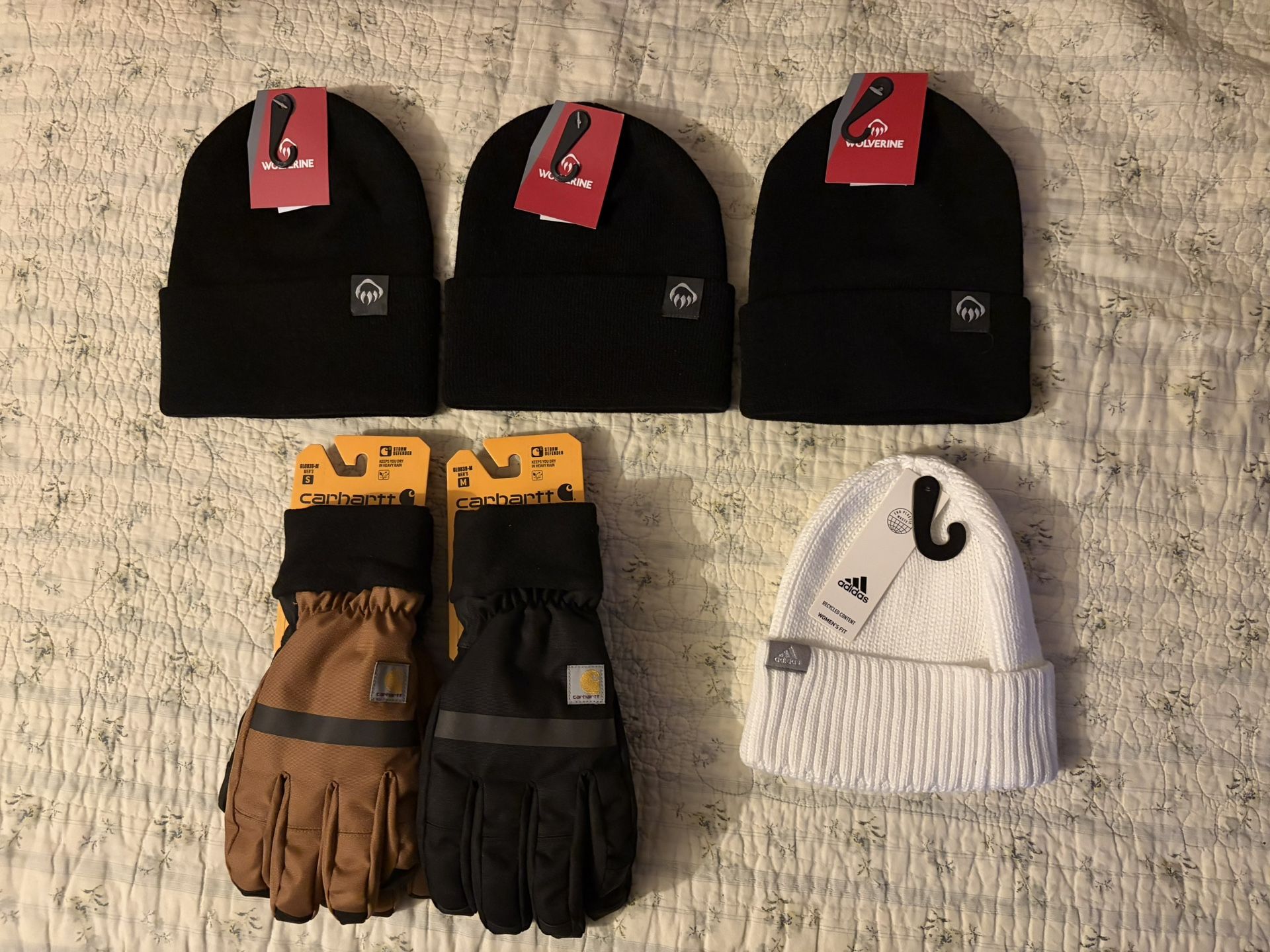 Carhartt Gloves & Wolverine & Adidas Beanies