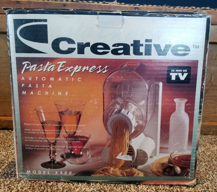 Creative Pasta Express Automatic Pasta Machine ~Model X2000~NIB