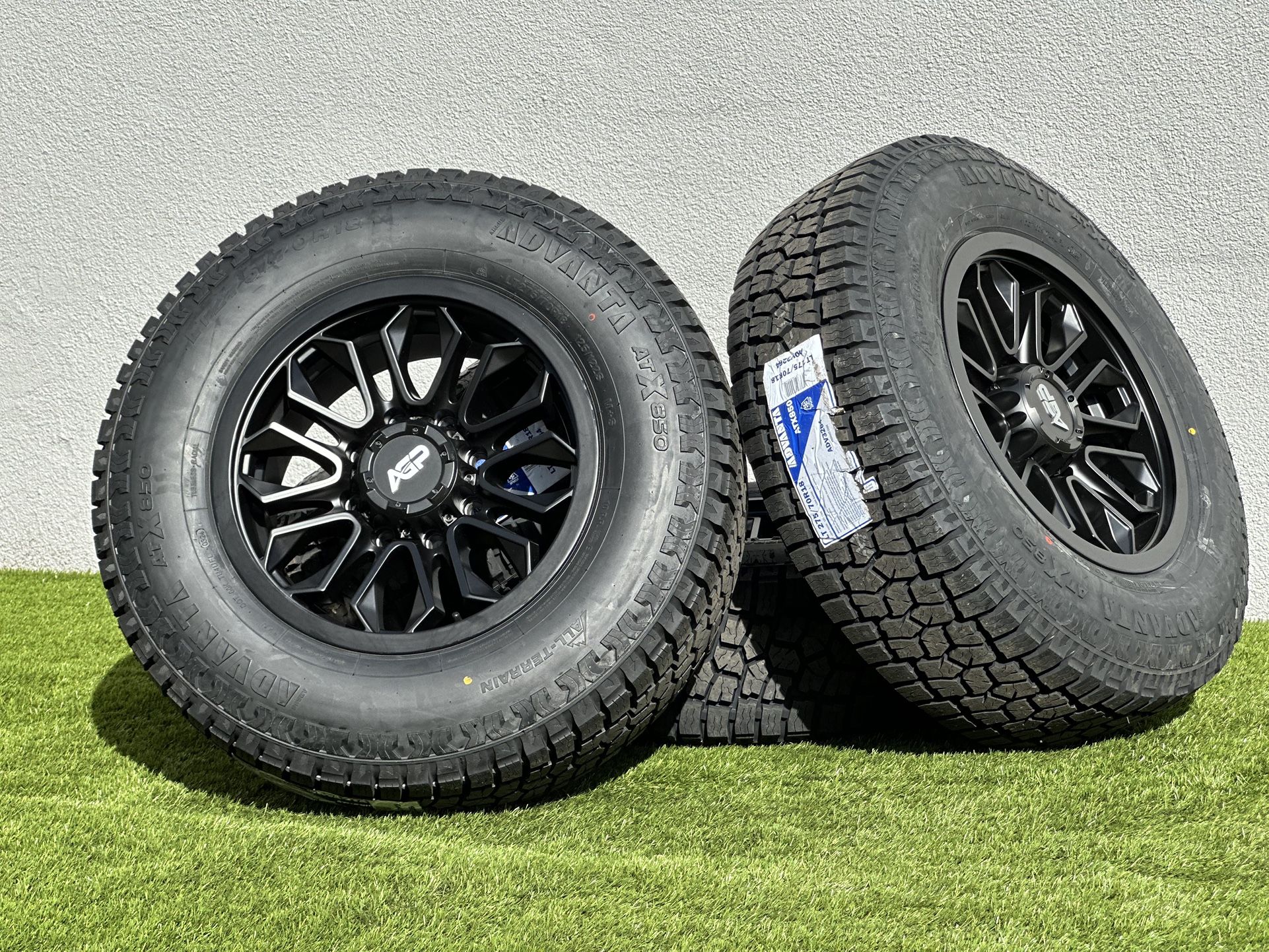 2024 New 18” Dodge Ram 2500 Wheels 3500 Ram 8x6.5 Rims LT275/70R18 A/T Tires 8x165.1