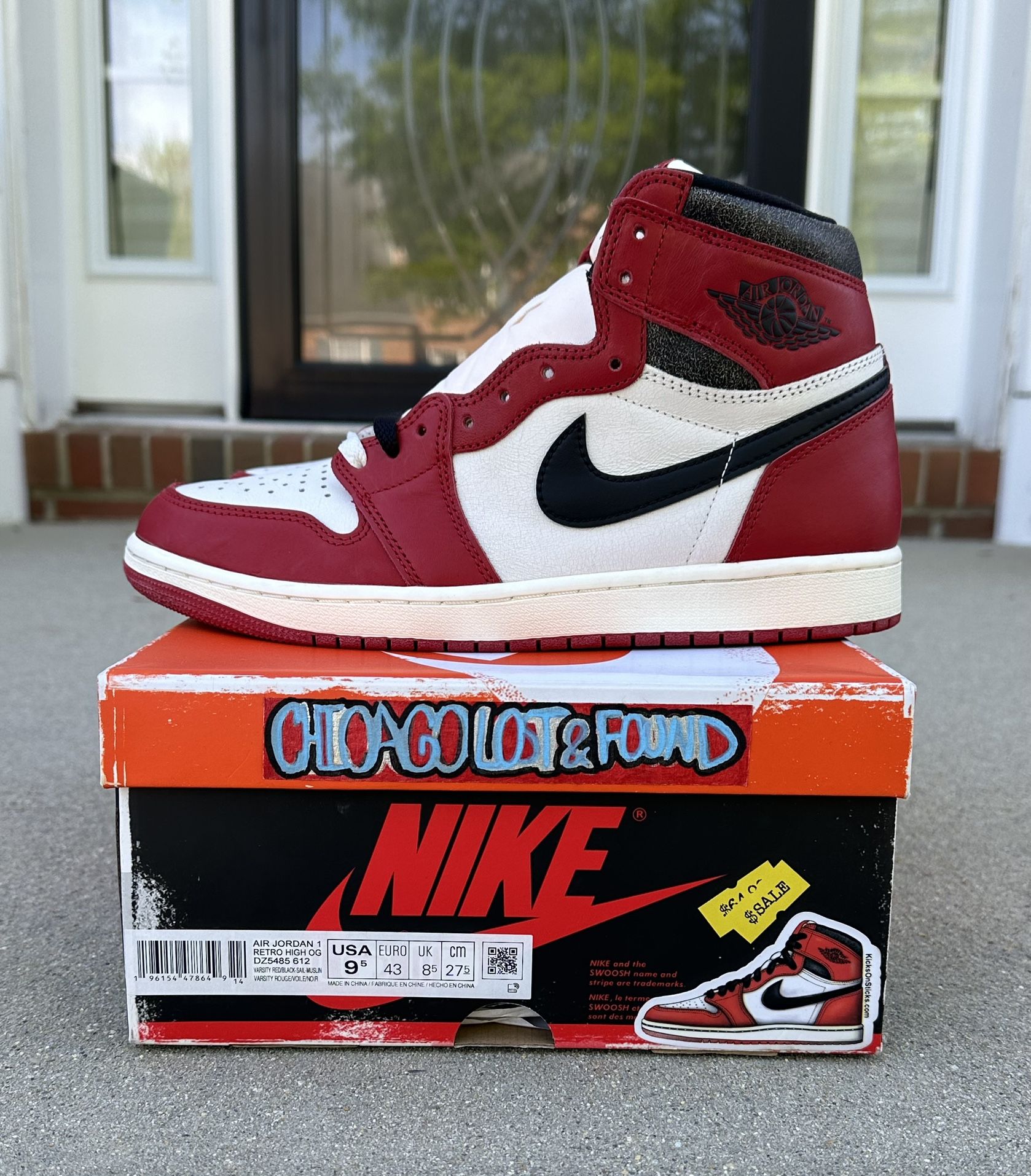 Size 9.5 - Jordan 1 Retro High OG Chicago Reimagined Lost & Found 2022