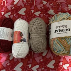 4 Bundles Crochet Yarn