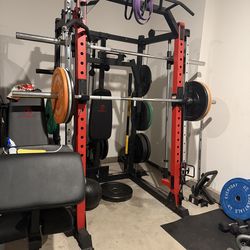 Gym equipment 1,400 all weights are included.