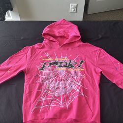 Pink Spider Hoodie 100% Authentic Adult S