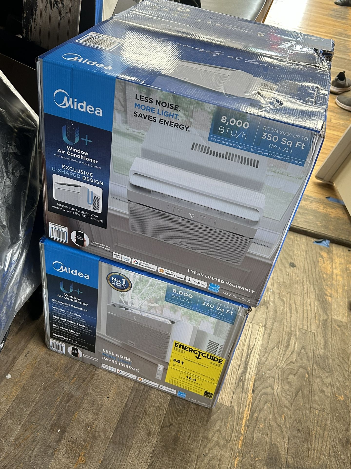 1 NEW 8000 BTU AIR MIDEA AC