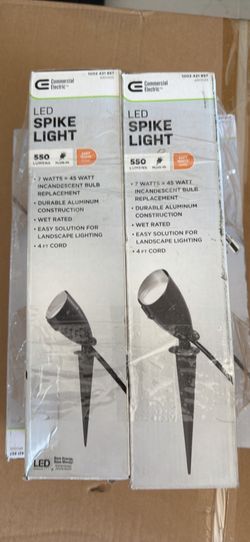CE Bronze Line Voltage LED Spike Light with Adjustable lamp head 1-each