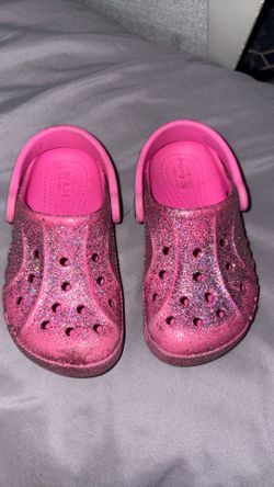Girls Glitter Crocs