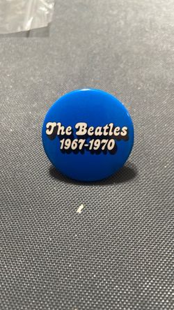 The Beatles 1967–1970 Promotional Blue Button/Pin 1/2” Diameter