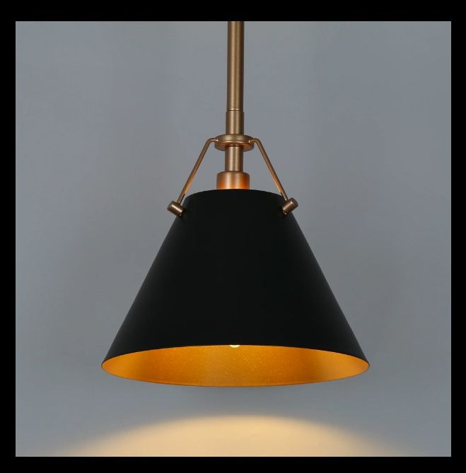 Six Boxes of the 1 Light Cone Pendant Light Metal Shade $80...