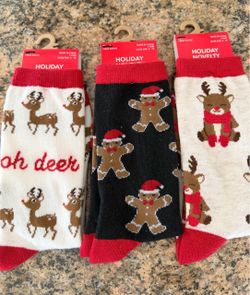 Holiday socks (3 sets)