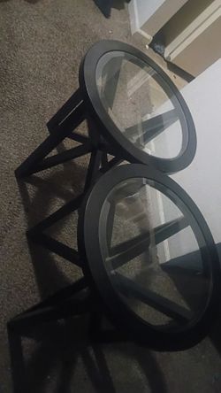 Glass night stand