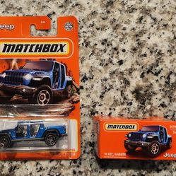 Matchbox  '20 Jeep Gladiator ( Blue ) RUBICON ( Lot of 2 )