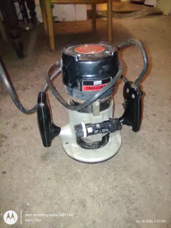 Sears Craftsman Router With Case