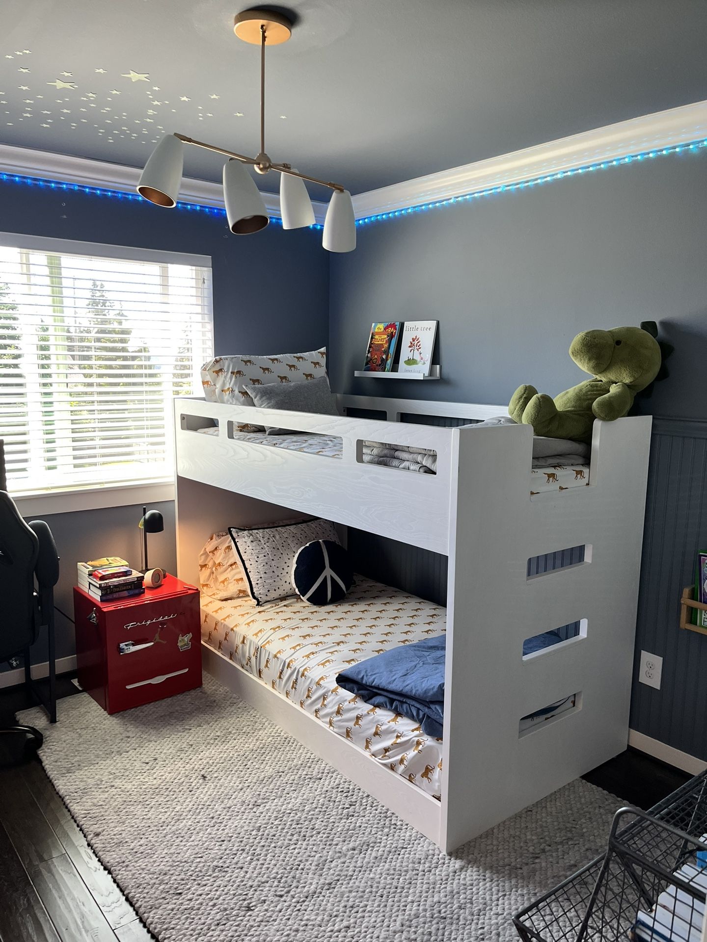 Crate and Kids Abridged White Bunk Bed
