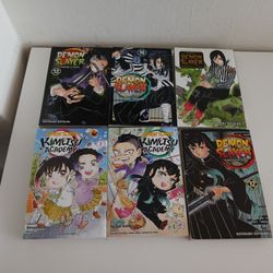 6 New Demon slayer books for Only 5 dollars each (it costs 12 dollars each) or all for 30 dollars and I will gift 3 Naruto books New (paid 35 dollars)