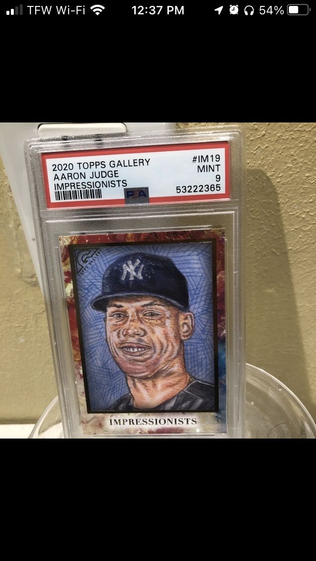 Aaron Judge Topps Gallery Art Psa 9 Low Pop