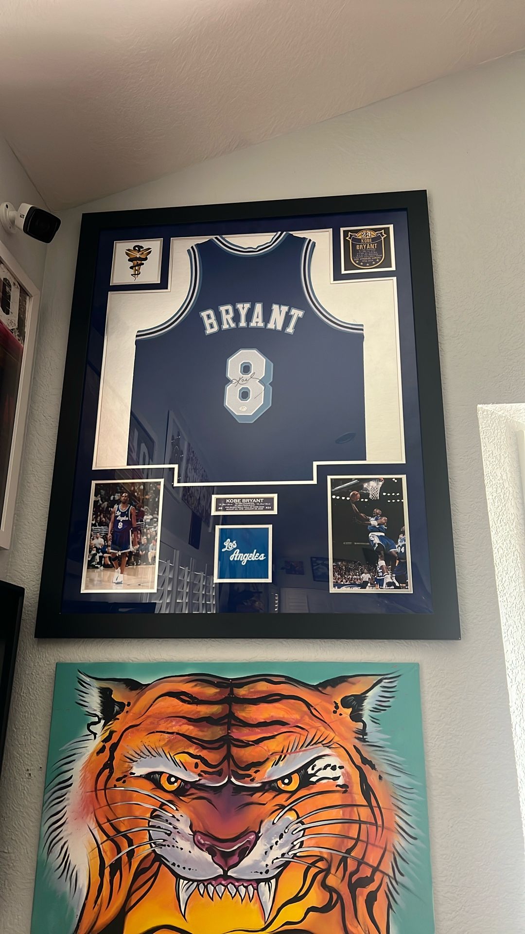 Signed Framed Kobe Bryant Jersey