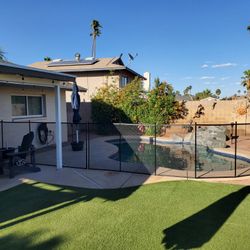 Pool Fence, Mesh And Iron