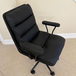 Leather Office Chair - Black