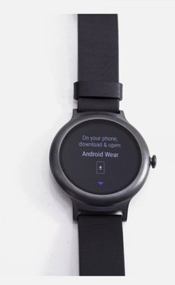 LG Watch W270 Titanium Stainless Steel Black Classic Buckle LGW270