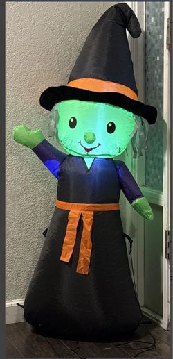 Gemmy Halloween Inflatable Witch... Lights Up! - 4 Feet