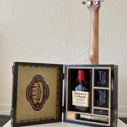 Tabak Cigar Box Concert Ukulele Guitar With Built In Bar And Humidor