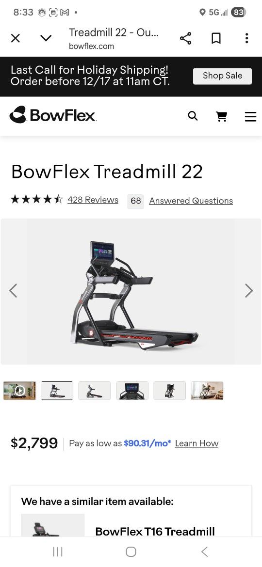 Bowflex Treadmill 22