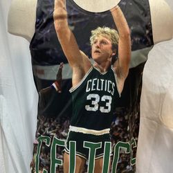 New GAMETIME CELTICS LARRY BIRD BASKETBALL JERSEY, Size: Medium 