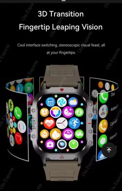 New Military Smart Watch 2.01" Touchscreen