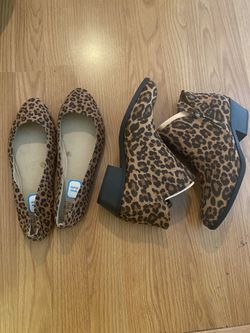 Leopard Boot  22.00 And Leopard Flats 15.00 If You Get Both At The Same Time It Will Be 34.00 Instead Of 37.00