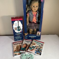 American Girl TENNEY Doll Set - Outfit Guitar Tenny Bundle Country